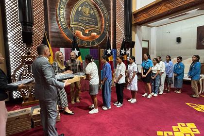 Проведена церемония по връчване на дарение от Република България в гр. Дили, Тимор-Лесте на 26 ноември 2025 г.